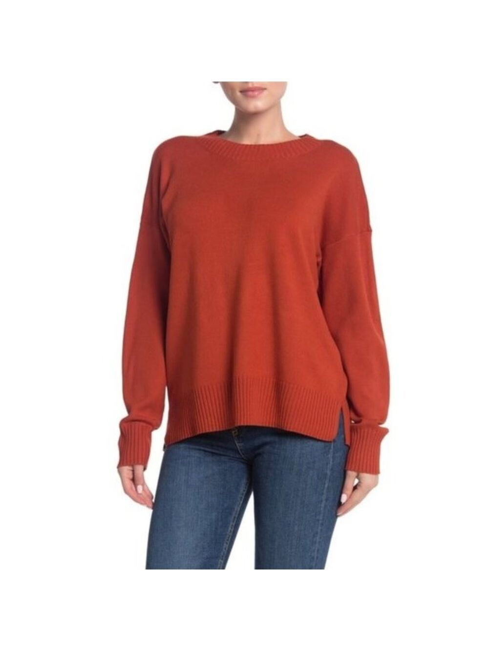 French Connection Baby Soft Knit Rib Cuff Sweater - Picture 1 of 5